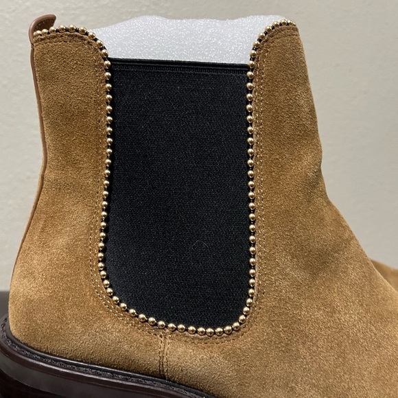 COACH -Bowery Chelsea Bootie - Camel Suede - US 9.5 - Picture 2 of 10